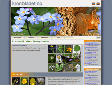 Tablet Screenshot of kronbladet.no